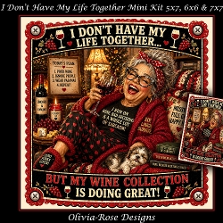 Image of cup1356885_104105 - I Dont Have My Life Together Mini Kit **Includes 5X7, 6x6 & 7x7 Card Bases** 