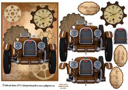 Image of cup331038_613 - Steampunk Brown Vintage Car