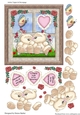 cup990297_75759 - 300dpi, 6x6ins Topper & Decoupage- 2 bears - Anniversary