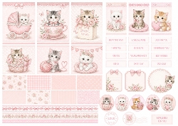 Image of cup1442510_87944 - Cute Kitten Card Kit on sheet