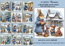 Image of cup138450_107 - festive bunnies card fronts