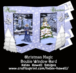 Image of cup1006767_37881 - Christmas Magic - Double Window Box Card 