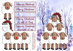 Image of cup149383_443 - Pile of Sheep Christmas Step by Step
