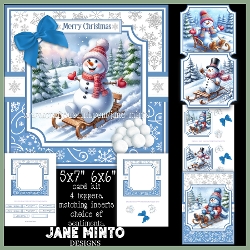Image of cup1396016_57683 - SNOW MUCH FUN - SNOWMAN 6x6 5x7