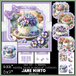 Image of cup1400174_57683 - FLORAL CAKES 6x6 5x7