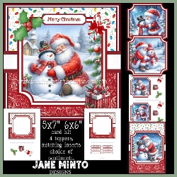 cup1402304_57683 - CUDDLES FROM SANTA - SNOWMAN 6x6 5x7