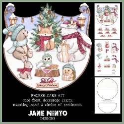 Image of cup1403321_57683 - CHRISTMAS FOREST PICNIC  rocker card
