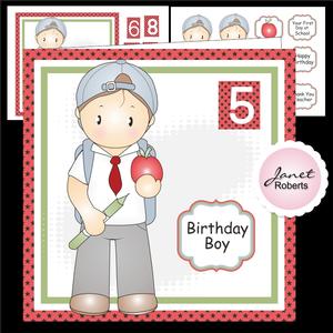 Image of cup550584_2053 - School Boy Andy Birthday/thank You Teacher Topper