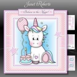 Image of cup853330_2053 - Birthday Unicorn Mini Kit - With Age Badges 1 to 4 Years