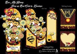 Image of cup1098745_905 - Bee My Honey  Popup Box Card & Envelope