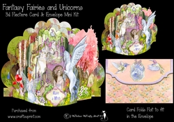 Image of cup162397_905 - Fantasy Fairies & Unicorns 3D Flectere Card and Envelope Mini Kit