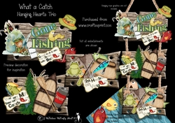 Image of cup804575_905 - What a Catch Hanging Wood Sign Trio