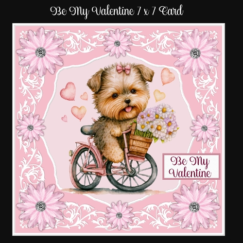 Image of cup1418874_2474 - Be My Valentine 7 x 7 Card