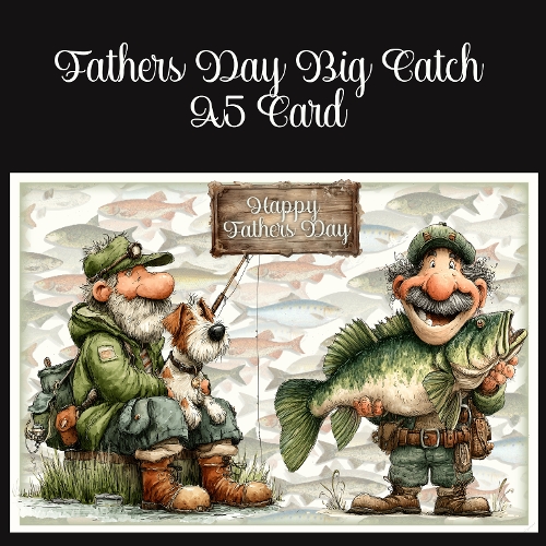 cup1442798_2474 - Fathers Day Big Catch A5 Card