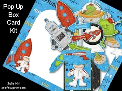 Image of cup980507_1031 - Out of space Birthday pop up box card kit 