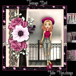 Image of cup807655_1483 - Teenage Girl Card Front Kit