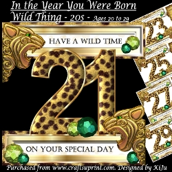 Image of cup227430_1072 - In the Year You were Born - Wild Thing - 20s