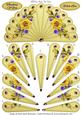 cup616090_1050 - Yellow Roses - Thinking of You - with Love - Fan Sheet