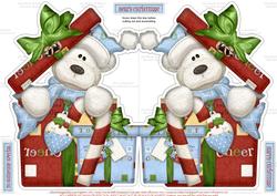 Image of cup362807_614 - Beary Christmas -  Shaped Christmas Card