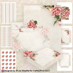 Image of cup842217_2195 - Pink Roses A6 Stationery Kit