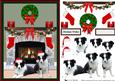 cup451066_15 - Border Collie Puppies Christmas Fire Place Scene