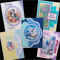 Image of cup696831_1577 - Triple layered fancy edge card collection
