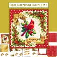 cup1400149_120789 - Christmas Cardinal Card Kit 1 with main card base, decoupage and envelope