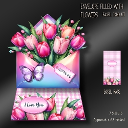 cup1369522_1784 - Envelope Filled with Flowers Easel Kit-4