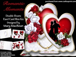 Image of cup1019825_1648 - Romantic Moments - Double Hearts Easel Card Mini Kit