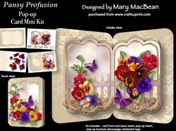 Image of cup1052835_1648 - Pansy Profusion  - Pop-up Card Mini Kit