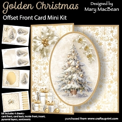 Image of cup1115541_1648 - Golden Christmas - Offset Front Card Mini Kit
