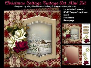 Image of cup451715_1648 - Christmas Cottage Vintage Art Mini Kit
