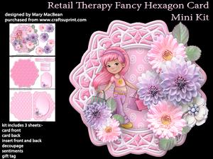 Image of cup619138_1648 - Retail Therapy Fancy Hexagon Card Mini Kit