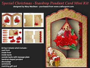 Image of cup625878_1648 - A Special Christmas - Teardrop Pendant Card Mini Kit