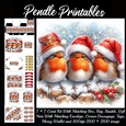 cup1322766_2229 - 3 Cute Christmas Robins .9 Piece 7x7 Complete Kit