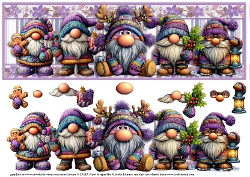 Image of cup208936_376 - Christmas With My Gnomies 1 Large DL Card