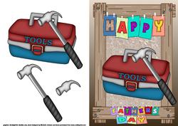 Image of cup57102_376 - Fathers Day Toolbox Card Front
