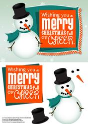 Image of cup379089_910 - Christmas A5 Christmas Cheer Funky Snowman Quick Card