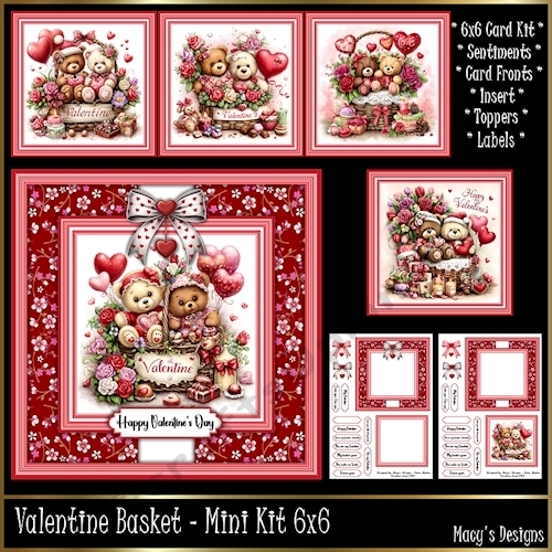 Image of cup1418957_124264 - Valentine Basket - Mini Kit 6x6