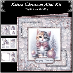 Image of cup135037_442 - Kitten Christmas Mini-Kit