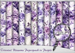 Image of cup36003_442 - Oriental Blossoms Paperpack in Purple