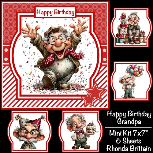 Image of cup1416527_40 - Happy Birthday Grandpa Mini Kit 7x7 (5)