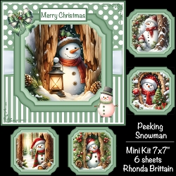 Image of cup1396082_40 - Peeking Snowman Mini Kit 7x7