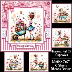 cup1396729_40 - Barrow Full Of Cupcakes Mini Kit 7x7