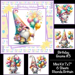 cup1397835_40 - Birthday Gnomes #3 Mini Kit 7x7