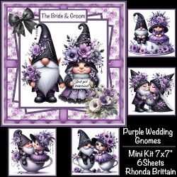 cup1399949_40 - Purple Wedding Gnomes Mini Kit. 7x7
