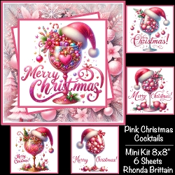Image of cup1401713_40 - Pink Christmas Cocktails Mini Kit 8x8 *Customer Request*