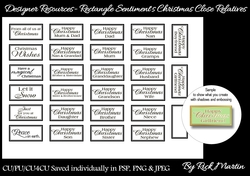 Image of cup1144306_111584 - CU/CU4CU/PU Christmas Sentiments Rectangle Close Relatives 