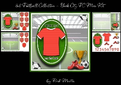 Image of cup1158160_111584 - 8x8 Football Collection - York City FC Mini Kit - x4 A4 sheets 