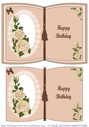 Image of cup298134_1026 - Ivory Roses Birthday Mini Book